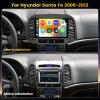 Fuluku 4+128GB Android 15 Car Stereo for Hyundai Santa Fe 2006-2012 Wireless Carplay Android Auto, 9 Inch Incell Touch Screen Car Stereo with GPS, Backup Camera, Bluetooth, FM/RDS, EQ, WiFi, SWC view 2