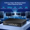 4-Port 10G PoE Switch with 10G Uplink Port, VIMIN 4-Port 10Gbe PoE Network Switch, Auto-Negotiation, for 10G NAS Network, Support IEEE802.3af/at, Plug & Play, 65W, 100Gbps Switching Capacity view 2