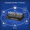 4-Port 10G PoE Switch with 10G Uplink Port, VIMIN 4-Port 10Gbe PoE Network Switch, Auto-Negotiation, for 10G NAS Network, Support IEEE802.3af/at, Plug & Play, 65W, 100Gbps Switching Capacity view 4
