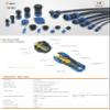 HangTon Weipu SP17 7 Pin Connector 5A Power Aviation Circular Threaded Solder Plug, 18AWG Wire, 17mm Cutout, Blue view 2