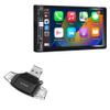 BoxWave Smart Gadget Compatible with SANPTENT SPT-04 - AllReader SD Card Reader, microSD Card Reader SD Compact USB - Jet Black view 1