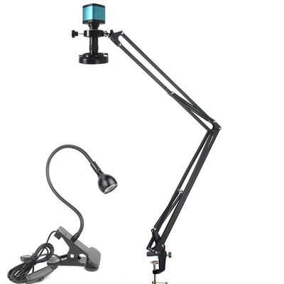 ZTBH Microscope Accessories Kit 48MP 4K 60FPS HDMI USB Industrial Video Microscope Digital Microscope Camera 130X Zoom C Mount Lens for Phone Repair Soldering Microscope Slides(Color:D Stand 510mm)
