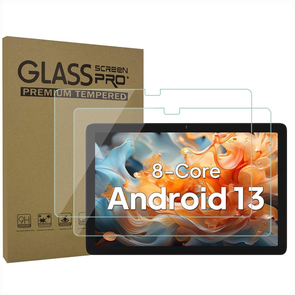 AIJAKO 2-Pack Tablet Screen Protector for ApoloSign EM101A 10 inch Tablet, Tempered Glass Film for ApoloSign EM101A 10 inch Tablet, Anti-Scratch 9H Hardness, SM10FG