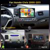 Fuluku 4+128GB Android 15 Car Stereo for Honda Civic 2006-2011 Wireless Carplay Android Auto, 10.1 Inch Incell Touch Screen Car Stereo with GPS, Backup Camera, Bluetooth, FM/RDS, EQ, WiFi, SWC view 2