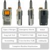 QUANSHENG UV-K5(8) Radio Long Range UV-K6 Two Way Radio NOAA Weather Forecast AM FM Ham Radio UV-K5 8 USB-C Charging Crystal with 48cm 18.89in Foldable Tactical Antenna view 4