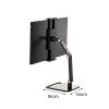 JFUDJKLI Flexible Steel Spring Clip Adjustable 17.3 Inch Portable Monitor Monitor Stand for Vertical Screen Stand Office view 2