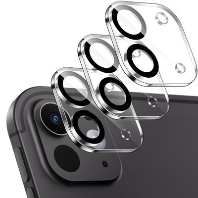 MoKo 3-Pack Camera Lens Protector Fit iPad Pro 11 Inch/iPad Pro 13 Inch M4/M5 2024/2025 Released, Scratch-Resistant 9H Tempered Glass Sticker, Clear