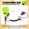 WODASEN IP65 Waterproof Walkie Talkie Speaker Mic Heavy Duty Remote Radio Microphone Shoulder Handheld Lapel Mic Green with 3.5mm Audio Jack for sl300 sl500 sl3500 sl3500e sl7550e sl7580e tlk-100 view 3