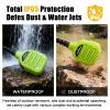 WODASEN IP65 Waterproof Walkie Talkie Speaker Mic Heavy Duty Remote Radio Microphone Shoulder Handheld Lapel Mic Green with 3.5mm Audio Jack for sl300 sl500 sl3500 sl3500e sl7550e sl7580e tlk-100 view 4