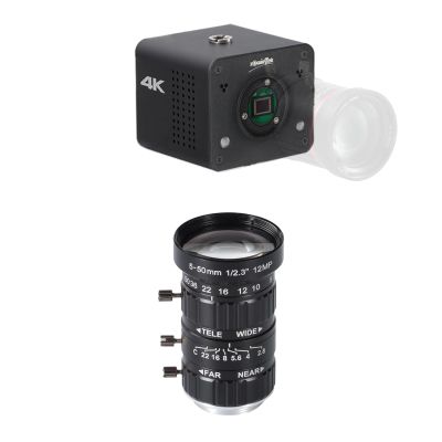 zowietek 4K NDI | HX3 POV Box Camera PoE, ZowieCAM 5-50mm 12MP C-Mount Low Distortion Zoom Lens