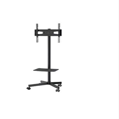 WPTGODGB Mobile TV Stand Height Adjustable TV Stand with Wheels Double Tray for Audiovisual Equipment Bedroom Rolling TV Stand(Color:23-60 in)