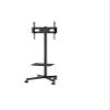 WPTGODGB Mobile TV Stand Height Adjustable TV Stand with Wheels Double Tray for Audiovisual Equipment Bedroom Rolling TV Stand(Color:23-60 in) view 1