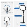 CaalLogt LED Video Light with Adjustable Stand LED Live Streaming Fill Light Conferencing Light Selfie Photography Soft Light Studio Lighting Kit for Photographic Video Fill Light Live Streaming view 3