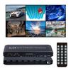 HDMI Multiviewer Switch 6x1, Quad Seamless Switcher 6 in 1 Out with IR Remote Control, Support 4K Full HD and 9 Display Modes for Security Camera, Gaming Consoles view 1