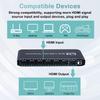 HDMI Multiviewer Switch 6x1, Quad Seamless Switcher 6 in 1 Out with IR Remote Control, Support 4K Full HD and 9 Display Modes for Security Camera, Gaming Consoles view 3