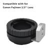B4 (2/3")-EOS R Adapter,B4 (2/3") Lens to EOS R (EF-R Mount) Camera Body,Compatible with EF R8, R50, R6 Mark II, R7, R10, R3, R5, R5C, EF R6, EF/R,RP+with Tripod+Lens Cleaning Cloth view 2