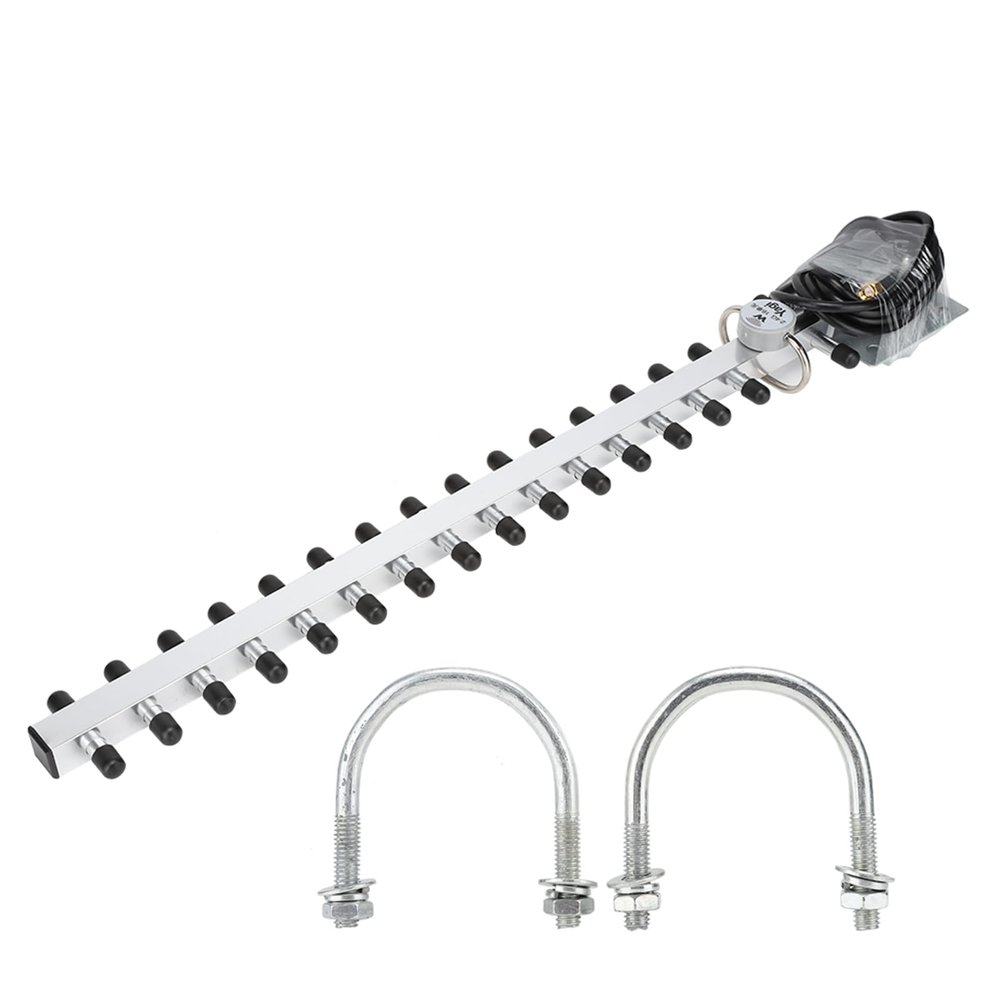 Router Network Card with 25dBi High Gain Antenna, Router Antenna Yagi Antenna with 25dBi High Gain Antenna,1.5m Long, Aluminum Alloy, IEEE802.11b g n Standards Filters