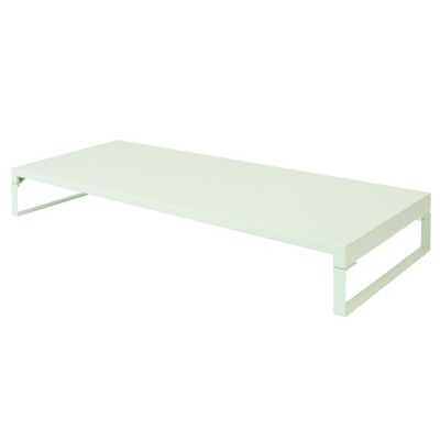 Lihit Lab AJA7332-107 Computer Stand, Monitor Stand, Desktop Stand, Gaming Width 23.2 x Depth 9.8 x Height 3.1 inches (59 x 25 x 8 cm), Low, Load Capacity 33.1 lbs (15 kg), Matte Green