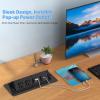 Pop Up Power Strip with PD 30W USB Ports, Recessed Power Grommet Outlet Hub Connectivity Box, Pop Up Outlets Socket for Table Conference Room Countertop, 2 AC Outlets, USB A and USB C Charging Ports view 2
