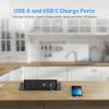 Pop Up Power Strip with PD 30W USB Ports, Recessed Power Grommet Outlet Hub Connectivity Box, Pop Up Outlets Socket for Table Conference Room Countertop, 2 AC Outlets, USB A and USB C Charging Ports view 3