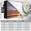 Outdoor Waterproof TV Cover for 52-55 inch, Oxford 600D Weatherproof Outside Flat Screen TV Cover, TV Protective Cover Compatible LCD LED, Zipper view 2