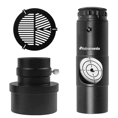 Astromania FM200mm Bahtinov Mask for a Tube (OD) from 215mm-260mm - Bundle with - 1.25" Laser Collimator with 2" Adaptor