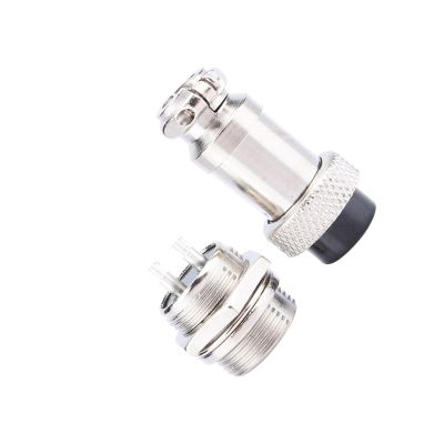 Yctze GX16 2-Pin Electrical Aviation Plug & Socket Connector Set with, Screw Type, Ideal for Aircraft Power Connections