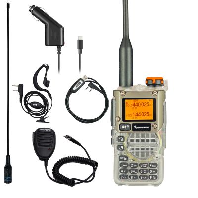 QUANSHENG UV-K5(8) Radio Long Range UV-K6 Two Way Radio NOAA Weather Forecast AM FM Ham Radio UV-K5 8 USB-C Charging Crystal with Type-C Car Charger Cable Kit