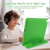 BILLISGOVA for Kids iPad Pro 12.9 Case 2nd 1st Generation Super Protection 2015 2017 12.9 inch iPad Pro Case with Pencil Holder iPad Pro Covers 12.9 inch for iPad Pro 12.9" 1st 2nd Gen Green view 2