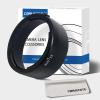 43mm Straight cylinder type Lens Hood,Compatible for Canon RF 50mm 1.8 STM on EE R6 R5 RP R Camera,Reversible Lens Shade+1pcs Lens cleaning cloth view 1