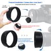43mm Straight cylinder type Lens Hood,Compatible for Canon RF 50mm 1.8 STM on EE R6 R5 RP R Camera,Reversible Lens Shade+1pcs Lens cleaning cloth view 2