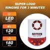 Daytech Strobe Siren Alarm Home Caring Loud Outdoor SOS Alert System 3 Red Flashing Siren,5 Remotes Panic Button, 2 Emergency Button view 2