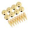 Copper Speaker Spike Isolation Stand Base Pad, Speaker Base 8 Pairs 6 x 36MM Feet Mat Speaker mat Feet & Spikes view 2