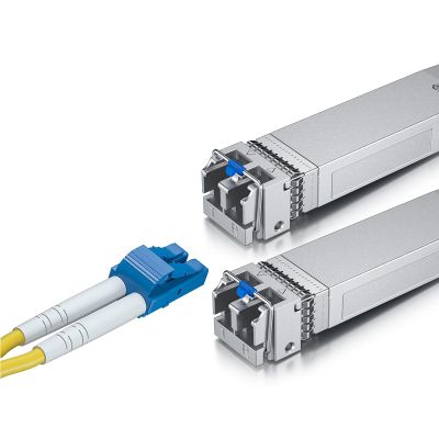 1 Pack of 1-Meter LC to LC OS2 Fiber Patch Cable & 2 Pack of 10GBase-LR SFP+ Transceiver