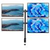 4 Monitor Stand Desk Mount w/Heavy Duty Height Adjustable Telescoping Arms Fits 4 Screens for Children Women Men Office Workers view 1
