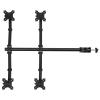4 Monitor Stand Desk Mount w/Heavy Duty Height Adjustable Telescoping Arms Fits 4 Screens for Children Women Men Office Workers view 2