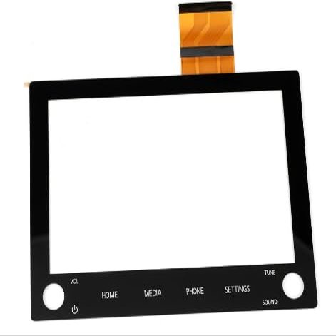 AGCUT 8" New Touch Screen Glass Digitizer Radio 2 Knobs Parts For Mitsubishi Outlander Radio NAV 2020-2022 8740A040 8740A076 8740A130