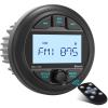 Waterproof Marine Gauge Stereo Receiver - Bluetooth Boat AM FM Radio - 2.8 Inch LCD Display MP3 USB AUX-in Subwoofer Pre-Amp 200 Watts Output view 1