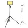 JINBEI LED Video Light with Light Stand Tripod, 119 LED Light Beads, 2700K-7500K,3000mAh Rechargeable Battery, 9 Lighting Effects, Studio Lamp for Vlogging YouTube Photography Video conferencing view 1