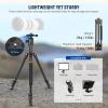 NEEWER 77 Camera Tripod Monopod with Phone Holder, Portable Travel Tripod with Remote, 360 Ball Head, 2 Axis Center Column, Arca QR Plate and Bag, Aluminum DSLR Tripod 34lb Max Load, TP77 view 2