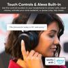 Wyze Headphones Noise Cancelling, Wireless Over Ear Bluetooth Headphones with Mic, Alexa Built-in, HiFi Sound, Transparency Mode for Travel Home Office, Custom EQ via Wyze App view 3