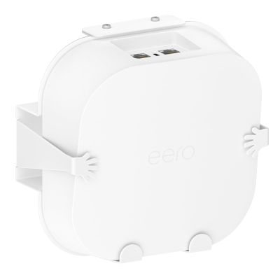 Rimous Metal Wall Mount for eero Pro 6e / 6 Mesh Wi-Fi Router Wall Mount Shelf - Space Saving Bracket Holder for eero Pro 6 / 6e Mount with Wire Organizer