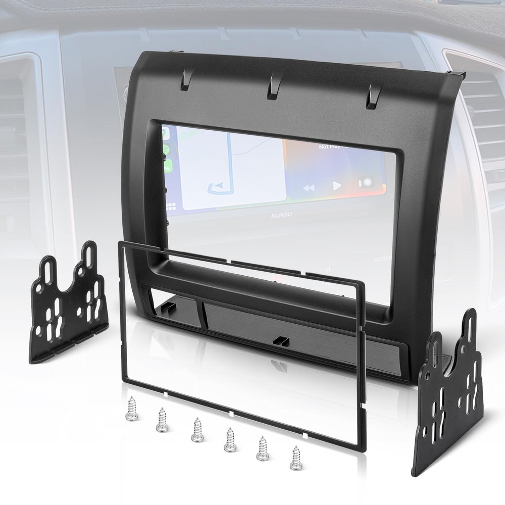NuIth Double DIN Radio Installation Dash Kit Fits for 2005-2011 Toyota Tacoma, Aftermarket Radio Dash Stereo Mounting Installation Trim Bezel Bracket Kits