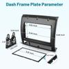 NuIth Double DIN Radio Installation Dash Kit Fits for 2005-2011 Toyota Tacoma, Aftermarket Radio Dash Stereo Mounting Installation Trim Bezel Bracket Kits view 3