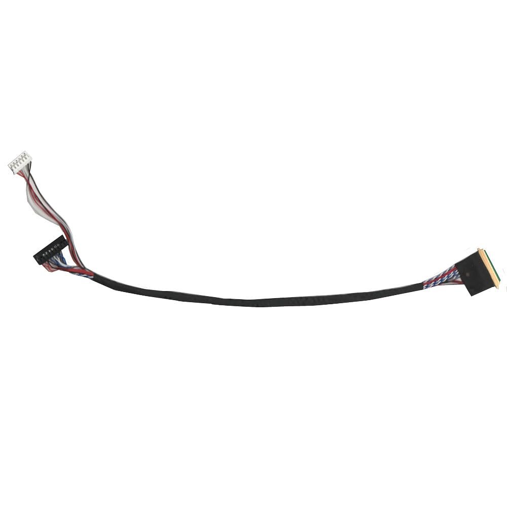Highly Compatible Universal 50Pin TTL TFT TN IPS LCD Screen Display HDMI-compatible VGA AV Driver Control Board (40Pin-LVDS-(1 ch 6-bit) Screen Connection Cable)