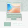 Eisuiyi Keyboard Case for iPad 10.2" 7th/8th/9th gen, Compatible with iPad Air3/Pro10.5, Detachable Touchpad BT Keyboard, Magentic Protective Cover with Pencil Holder, Mint Green view 3
