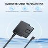 AZDOME WiFi 4K Dash Cam Front and Rear with 256GB SD Card and OBD Type C Port Hardwire Kit view 4