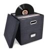 ZEDKEHO Sturdy Vinyl Record Storage Box and Vinyl Record Cleaning Kit, Gifts for Vinyl Record Lovers, Protect Your Precious Collection view 2