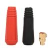 TANIQIACA 5Pcs Quick Plug 10-25 Square European Style Welding Machine Connector Long Type Red Black view 2