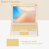 Eisuiyi Keyboard Case for iPad 10.2" 7th/8th/9th gen, Compatible with iPad Air3/Pro10.5, Detachable Touchpad BT Keyboard, Magentic Protective Cover with Pencil Holder, Yellow view 3